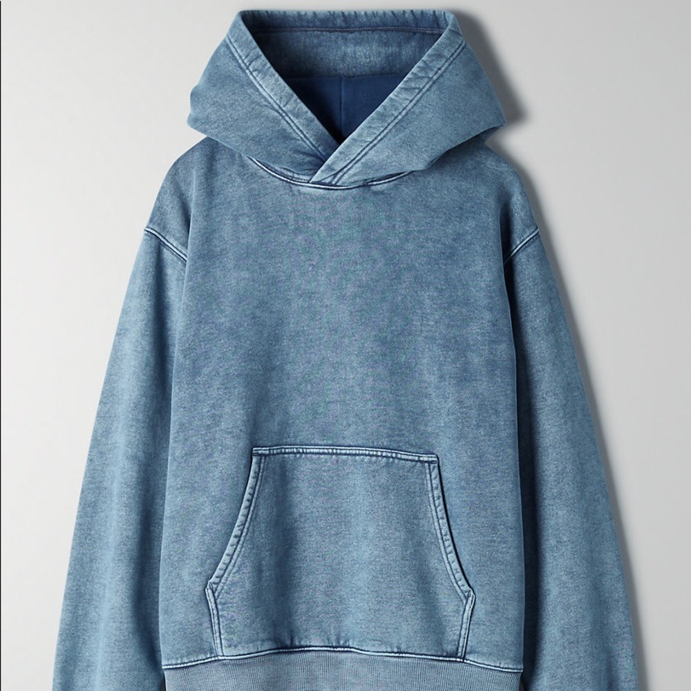 NWOT TNA The Perfect Hoodie, Size XS, Deep Indigo Colour - Picture 6 of 9